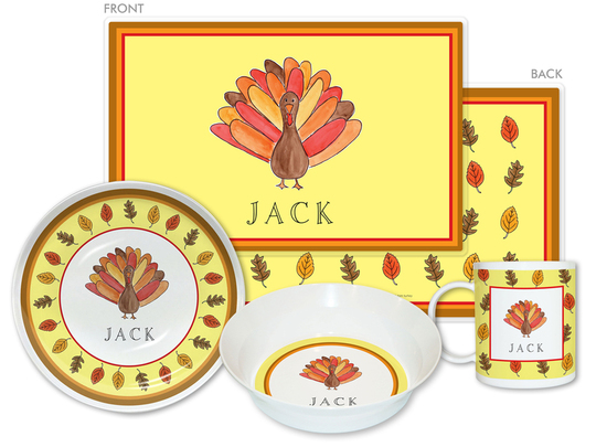 Tom Turkey 4-Piece Dinnerware Set